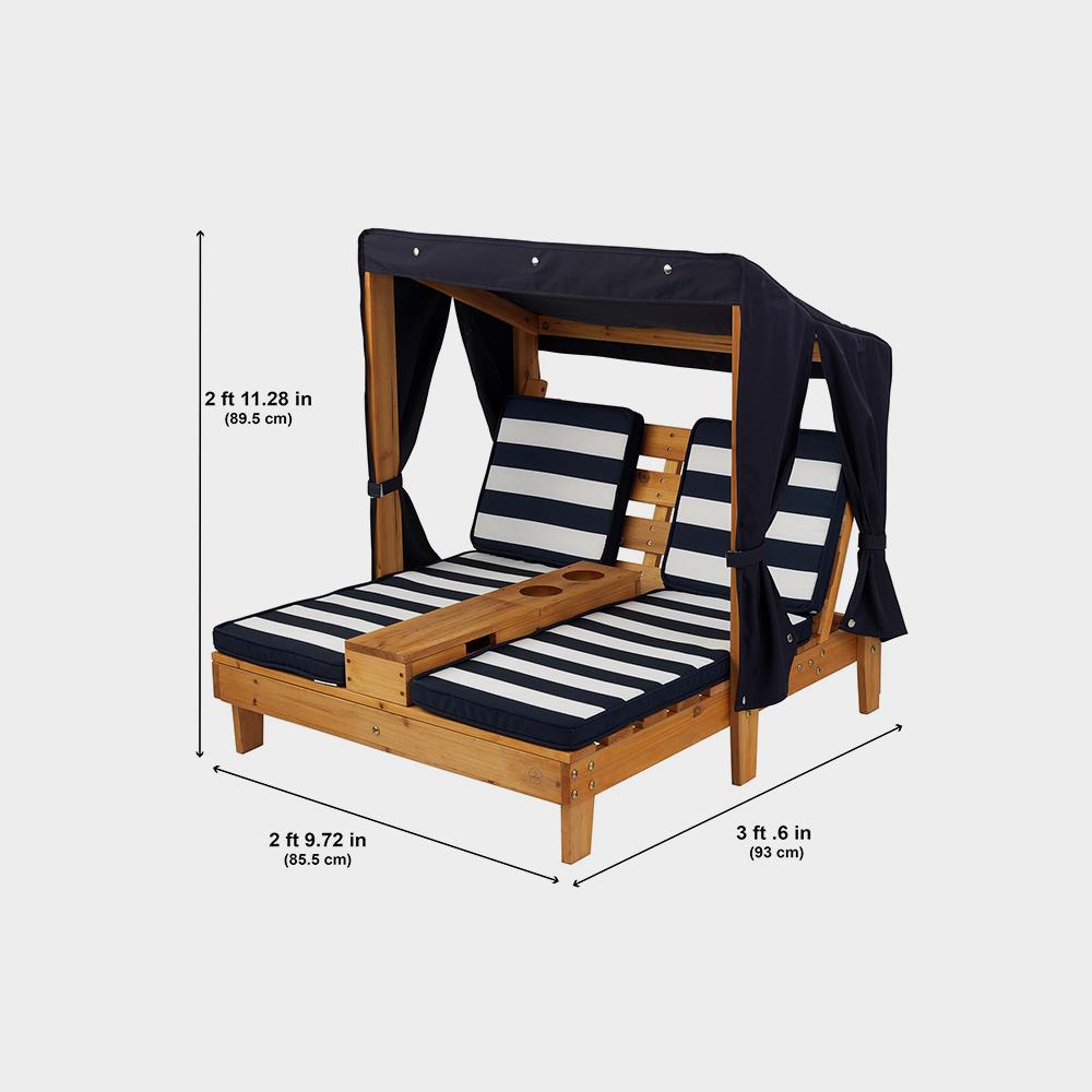 اتاق نشیمن دو نفره در فضای باز چوبی کید کرافت با جا لیوانی، مبلمان پاسیو کودک - تصویر 3