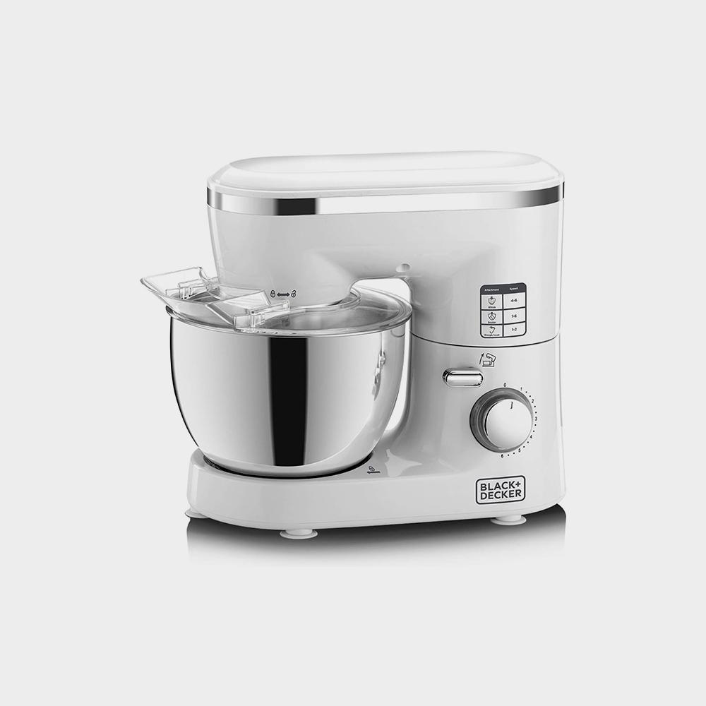 دستگاه میکسر پایه آشپزخانه، قدرت 1000 وات، 4 لیتر ظرفیت بزرگ، کاسه استیل ضد زنگ - تصویر 3