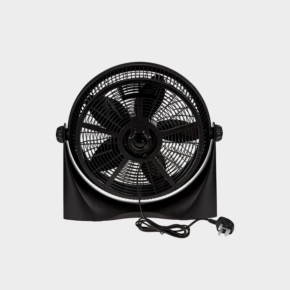 فن جعبه ای قطر فن 16 اینچی، 3 سرعت کم/متوسط/بالا و طراحی 5 تیغه قابل تنظیم قابل حمل - تصویر 2